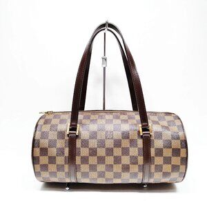 Authentic Louis Vuitton Papillon 30 Brown Damier Hand Bag mn681-122425